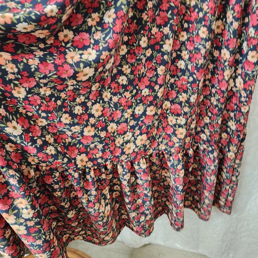 Harper Red & Beautiful Colors, Smocked Maxi Dress. - Picture 2 of 5